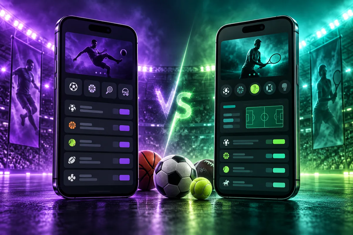Two mobile game interfaces compared side by side